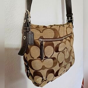 Coach Brown Signature Shoulder Bag